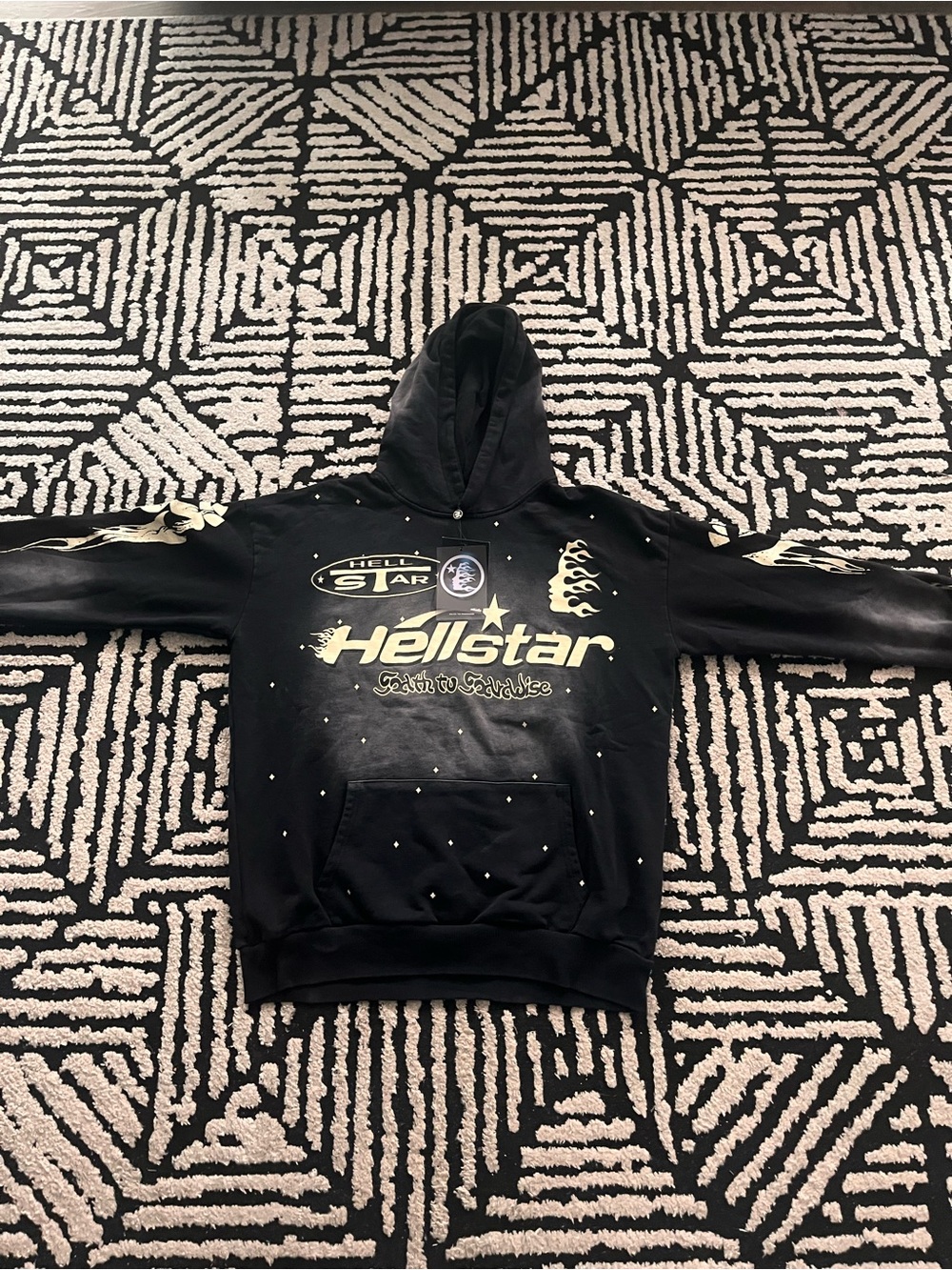 Black Hellstar path to paradise hoodie